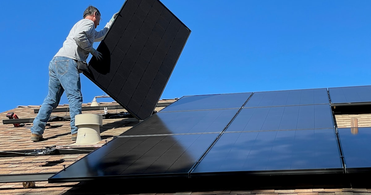 Solar panels with long-lasting durability on a residential roof